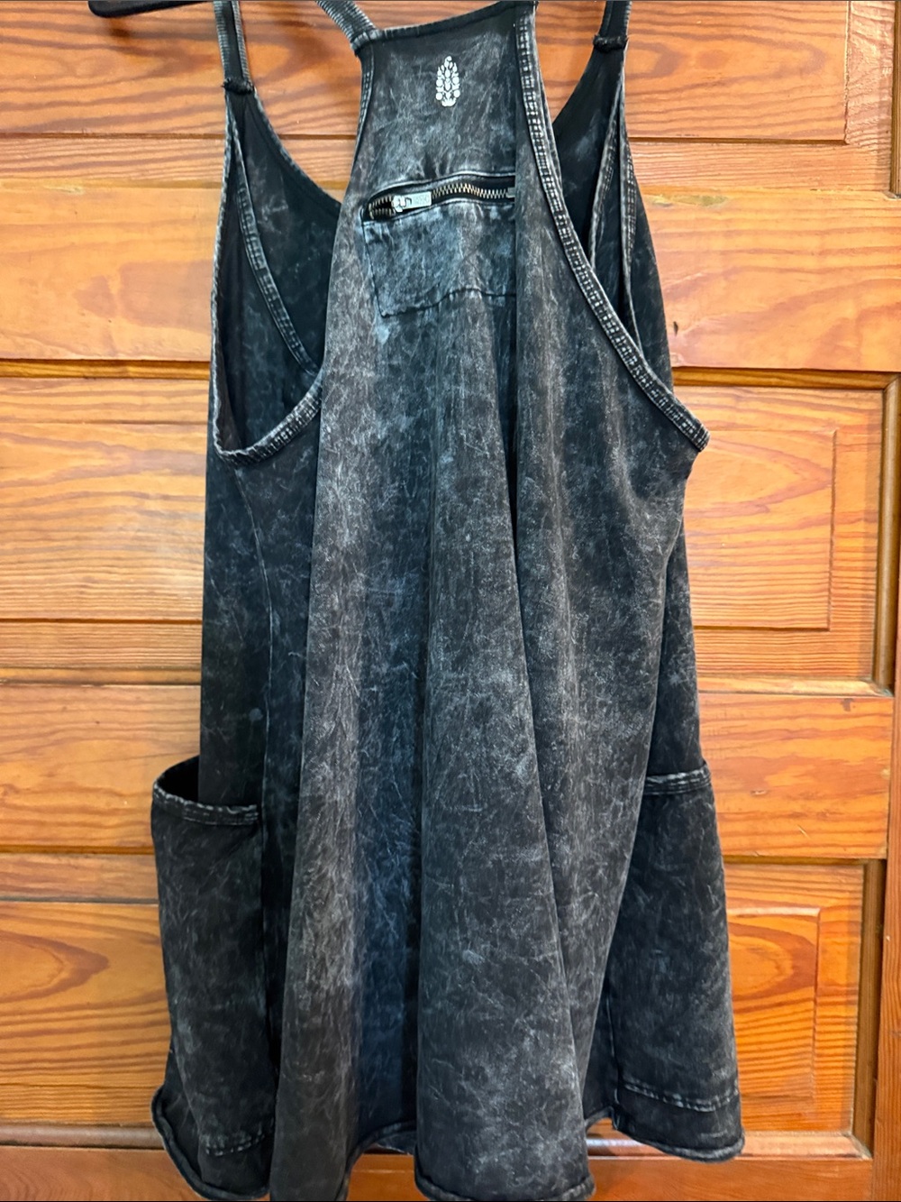 FP Movement by Free People Mineral-Wash Black Mini Dress - Picture 4 of 5